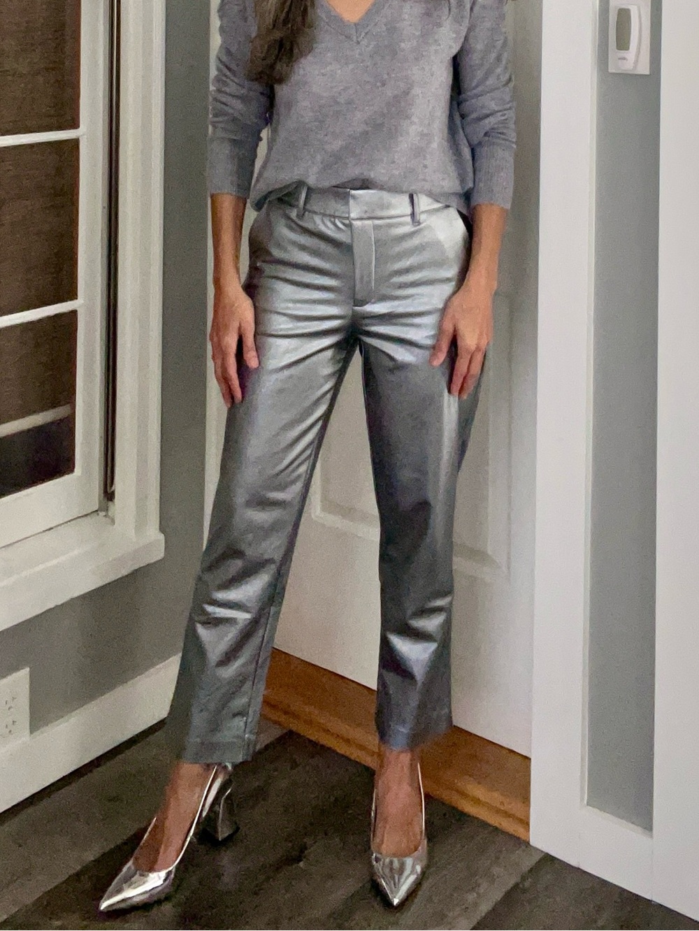 Commando Silver Metal Straight Leg 7/8 pants - S